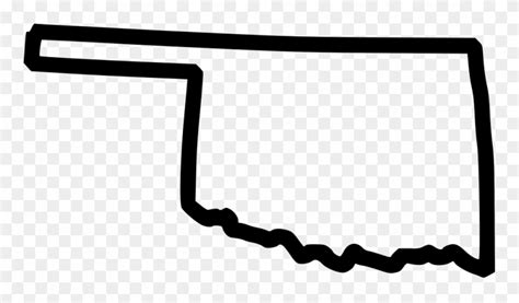 Oklahoma Vector Svg Jpg Library Download - Oklahoma State Outline Png ...