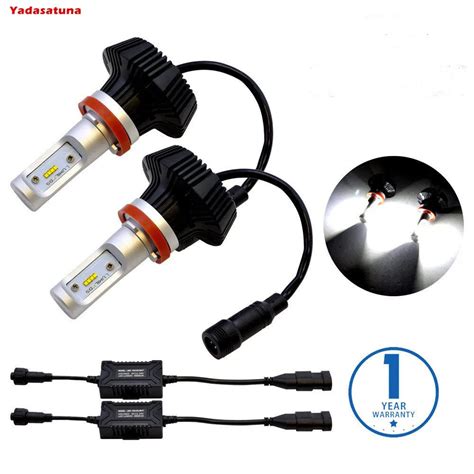 2*80W/8000LM 6000K White 9012 HIR2 9006 hb4 LED Headlights For Car ...