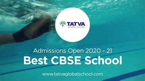 Tatva Global School | World Class Swimming Pool on Campus | Admissions Open 2020-21 - YouTube