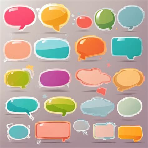 Premium AI Image | conversation starters dialogue boxes talk bubbles comic book style chat icons ...