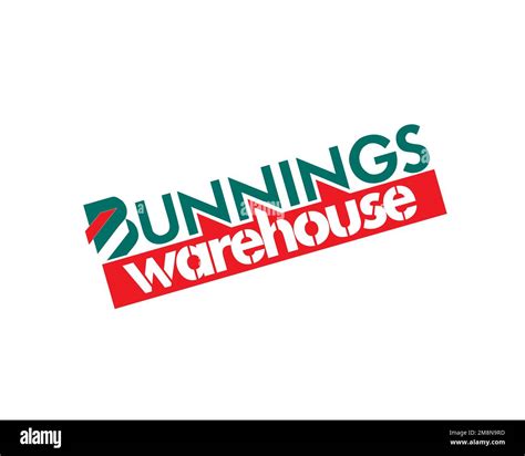 Bunnings Warehouse, Rotated Logo, White Background Stock Photo - Alamy