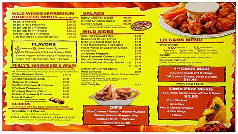 Wild Wings n Things Alaska Menu | Boneless wings, Grilled chicken salad, Spicy chicken