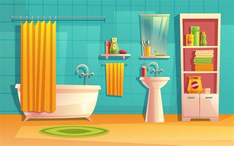 Bathroom Cartoon Images - Free Download on Freepik