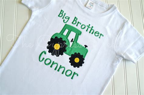 Tractor Shirt Tractor Big Brother Farm Birthday Tractor - Etsy