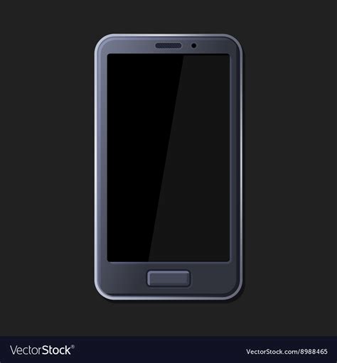 Realistic smart phone on dark background Vector Image