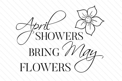 April Showers Bring May Flowers SVG Cut file by Creative Fabrica Crafts · Creative Fabrica