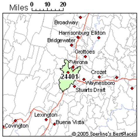 Staunton Va Zip Code Map - United States Map