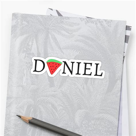 "DANIEL" Sticker by WhyDontWeMore | Redbubble