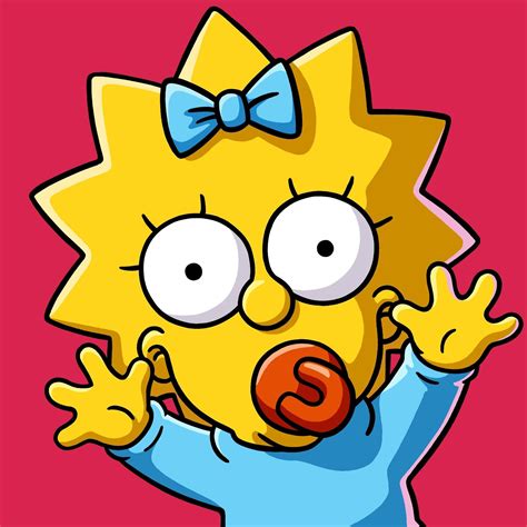 Maggie Simpson, Edward Munn (EDM) | Maggie simpson, Simpsons art ...