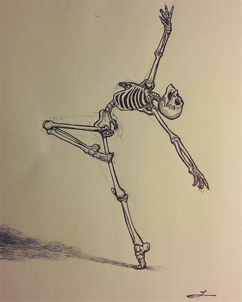 You go, little skelly! No credits with this where I found it. Awesome drawing. | Skeleton art ...