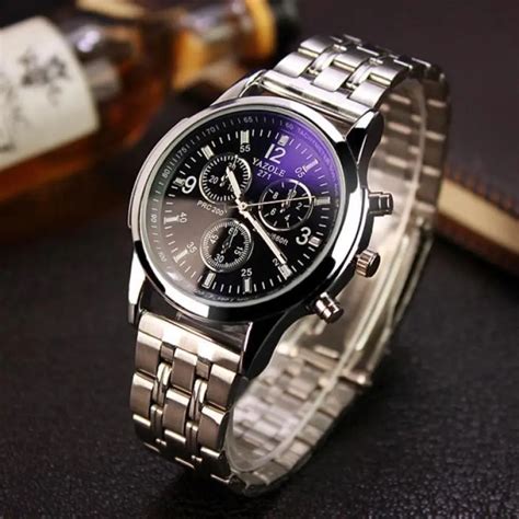 2018 Men Quartz Brand Watches Noctilucent Men Quartz Watch Waterproof Stainless Steel Glass ...