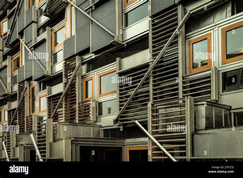 Scottish Parliament Building Architecture Stock Photo - Alamy