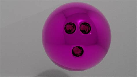 3D pink bowling ball - TurboSquid 1556215