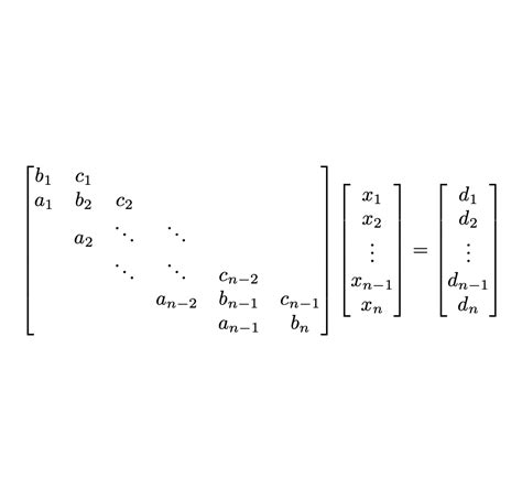 Tridiagonal Matrix Algorithm - File Exchange - MATLAB Central