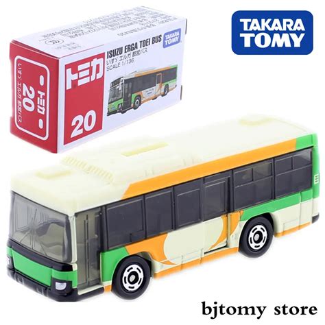 Takara Tomy Tomica No.20 Isuzu Erga Toei Bus Model Kit Diecast Miniature Baby Toys Funny Magic ...