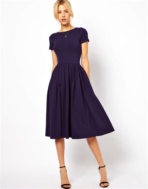 Midi Dress With Short Sleeves | style. | Pinterest | Midi dresses ...