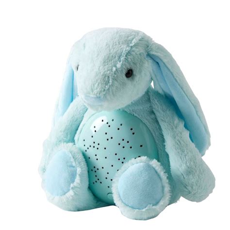 Jiggle and Giggle Blue Bunny Plush Night Light toy|27cm|