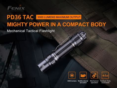 Fenix PD36TAC Mechanical Tactical Flashlight. Price: CAD $136.93 ...