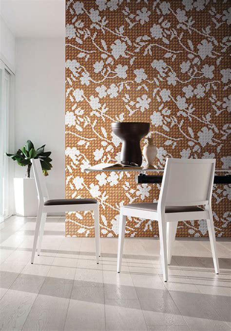 Geometric and Floral Motifs in Bright Colors by Bisazza - InteriorZine