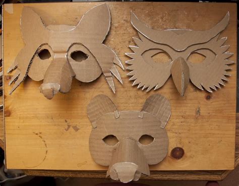 Playful Paper Mache Masks for Kids Masquerade Party - by Jason Phillips and JustPoshMasks.com ...