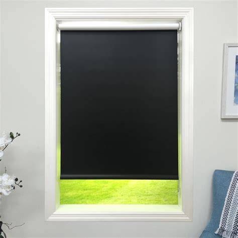 Harbor Shades Blackout Black Roller Shade & Reviews | Wayfair