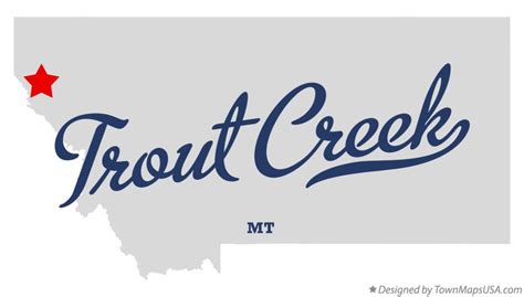 Map of Trout Creek, MT, Montana