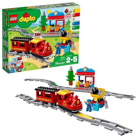 LEGO DUPLO 10874 Steam Train (59 Pieces) Building Kit | Lego duplo ...