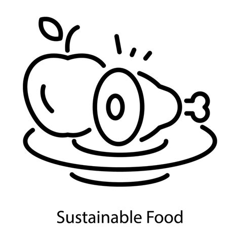 Trendy Sustainable Food 42119589 Vector Art at Vecteezy