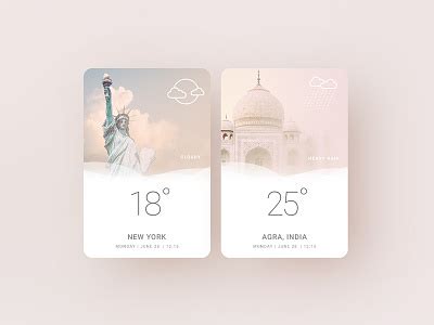 Weather Card designs, themes, templates and downloadable graphic ...