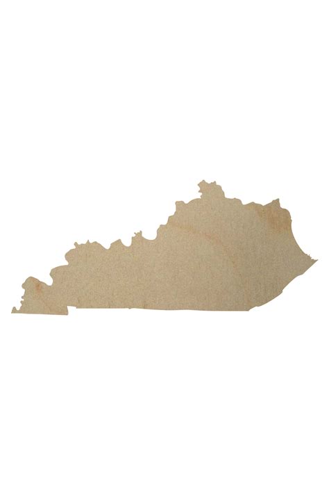 Wooden Kentucky Shape | Wood Kentucky Cutout | Kentucky Craft Shapes