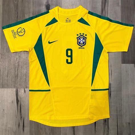 Ronaldo Brazil 2002 World Cup Jersey R9 WC Patches Medium | Etsy