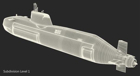 HMS Artful Astute Class Nuclear Powered Submarine Rigged 3D Model $149 ...