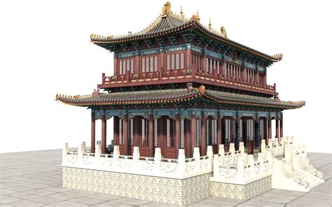 3D Chinese Temple - TurboSquid 1671203