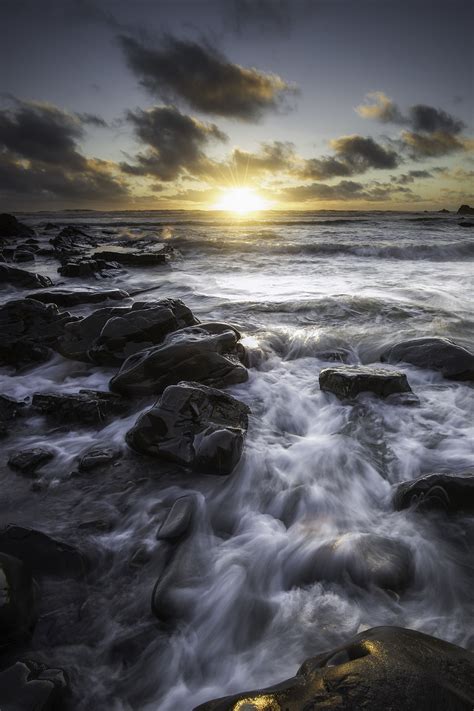 Photography of rock and waves HD wallpaper | Wallpaper Flare