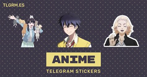 Pack de stickers para Telegram «Anime»