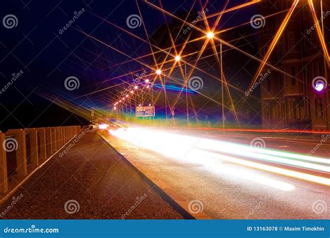 Night City Road Royalty Free Stock Photos - Image: 13163078