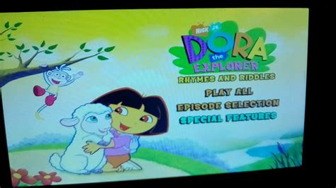 Dora The Explorer: Rhymes and Riddles 2003 DVD Menu Walkthrough - YouTube