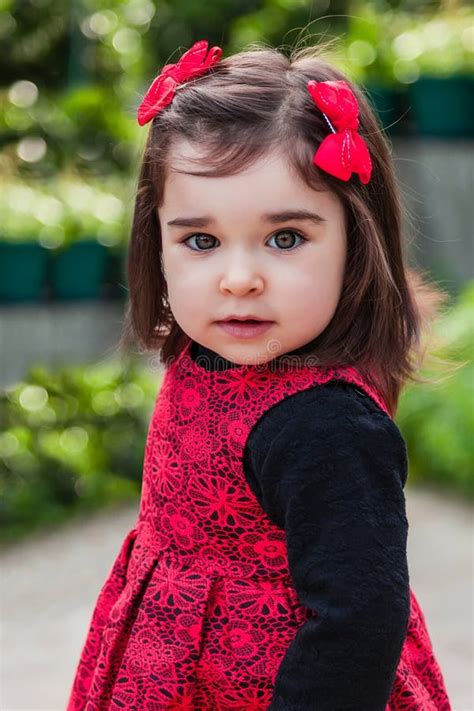 Cute, Pretty and Happy Baby Girl Toddler Smiling Portrait Stock Image ...