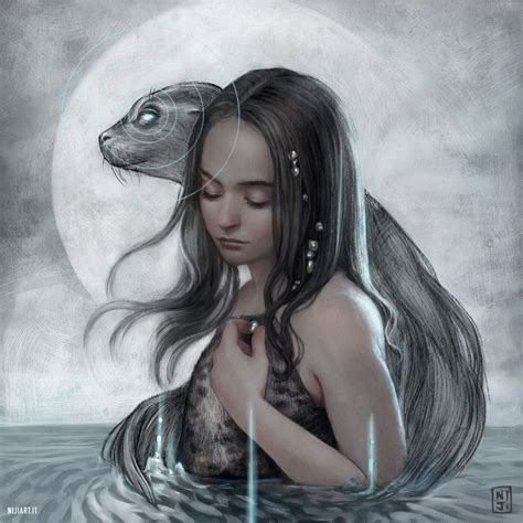 Selkie, Francesca Resta on ArtStation at https://www.artstation.com/artwork/GXNO03 | Irish ...