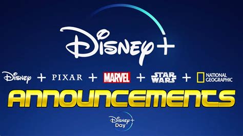 All Disney plus Day Announcements || Disney, Pixar, Marvel, Star Wars, National Geographic - YouTube