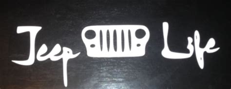 Jeep Life Vinyl Decal/Sticker | Vinyl decal stickers, Vinyl decals, Decals stickers