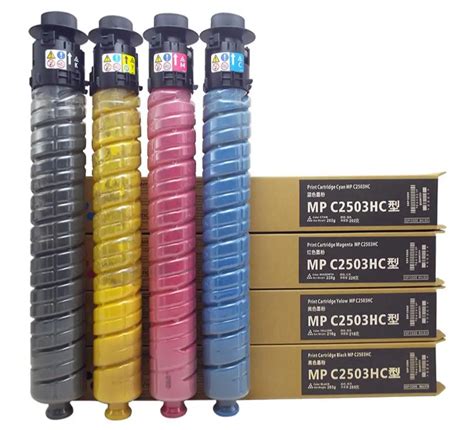 4pcs new MPC2003 MPC2503 MPC2011 copier toner cartridge for RICOH Aficio MP C2003 MP C2503 2503 ...