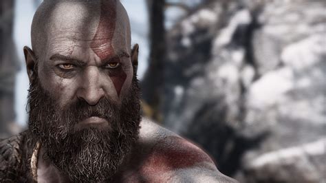 God Of War Kratos Face Wallpaper