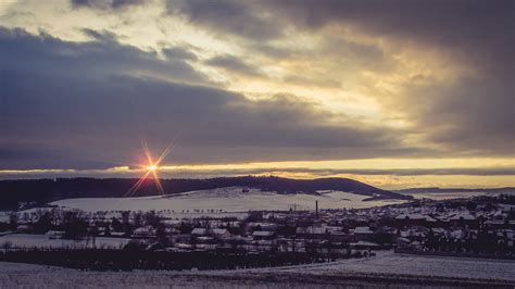 Spis Castle winter sunset on Behance