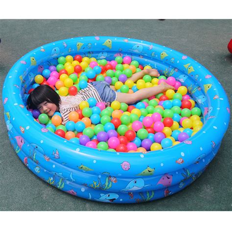 Inflatable Swimming Pool Round Ocean Ball Paddling Pool Baby Kids ...