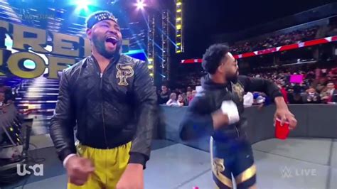 Street Profits Entrance Cups Falling! Raw 12/6/21 - YouTube