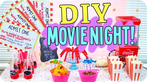 DIY Movie Night! Snacks, Decor & more! - YouTube