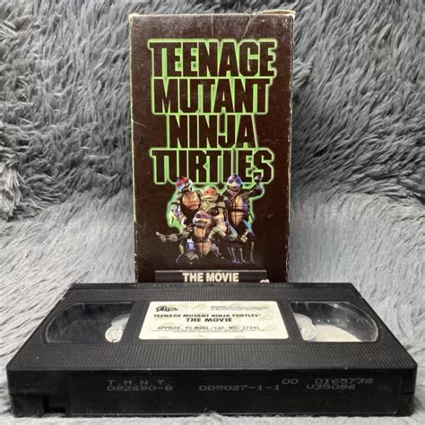 TEENAGE MUTANT NINJA Turtles The Movie VHS 1990 FHE Elias Koteas Classic Film $7.49 - PicClick