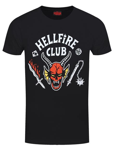 Stranger Things Merch Black Hellfire Club T-Shirt | WHAT’S ON THE STAR?