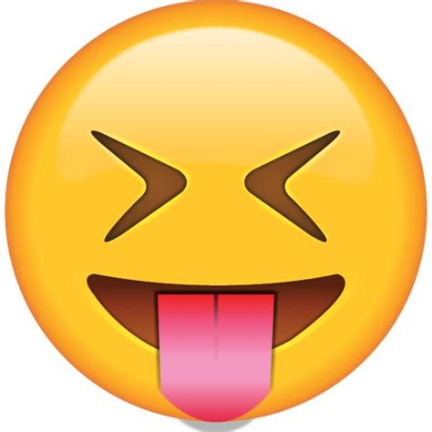 Tongue Out Emoji with Tightly Closed Eyes | Tongue emoji, Emoji, Tongue out emoji